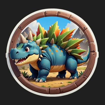 Dinosaur Adventure - UV DTF Sticker - Heat Press Transfer