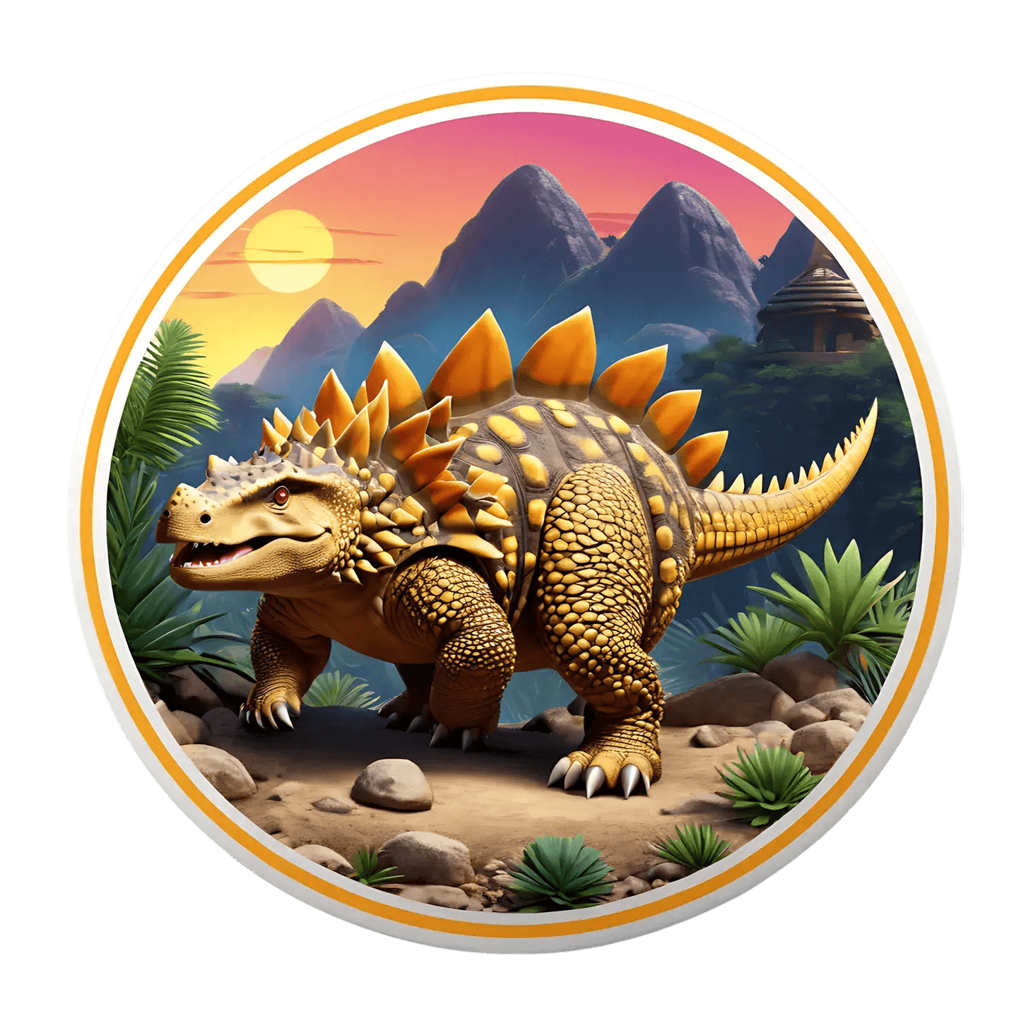 Dinosaur Adventure - UV Sticker - Heat Press Transfer