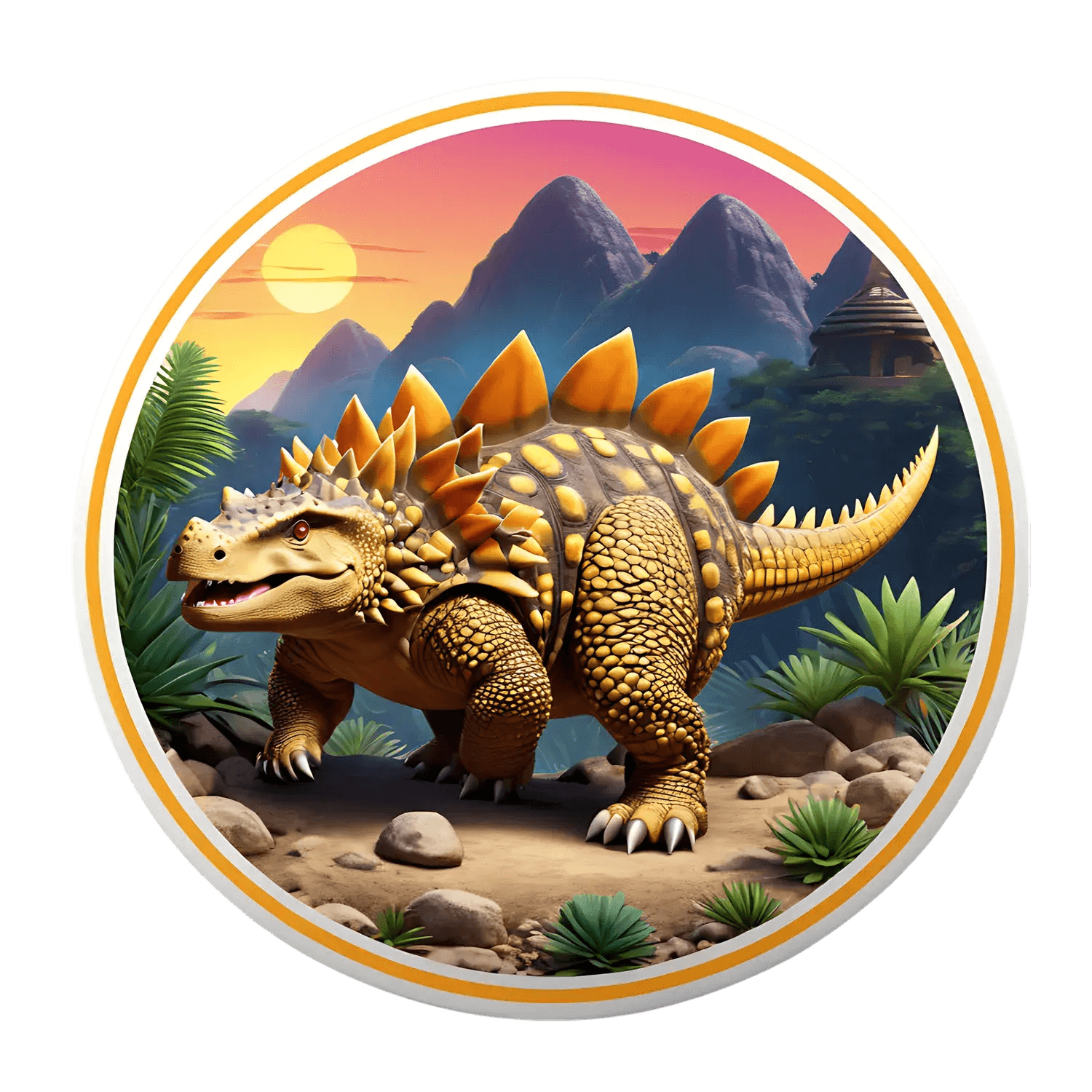 Dinosaur Adventure - UV Sticker - Heat Press Transfer