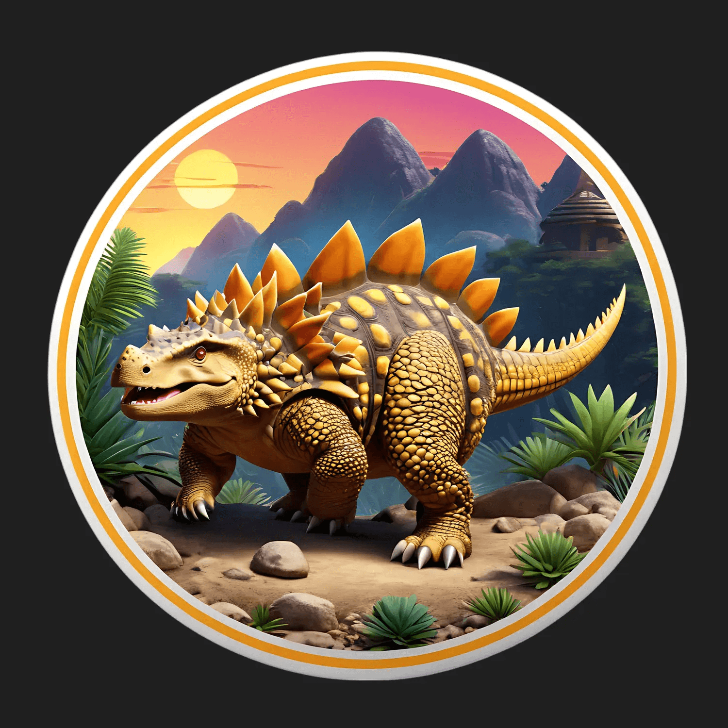 Dinosaur Adventure - UV Sticker - Heat Press Transfer