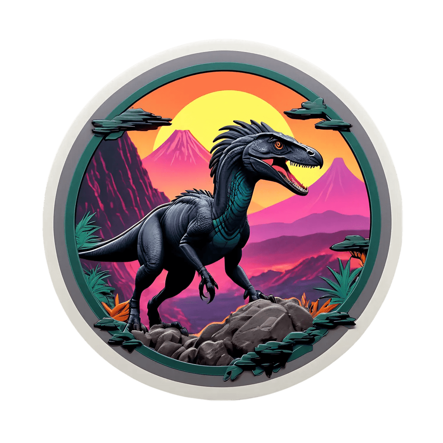 Dinosaur Adventure - UV Sticker - Heat Press Transfer