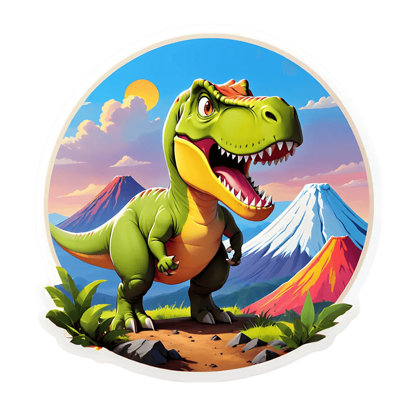 Dinosaur Adventure - UV Sticker - Heat Press Transfer