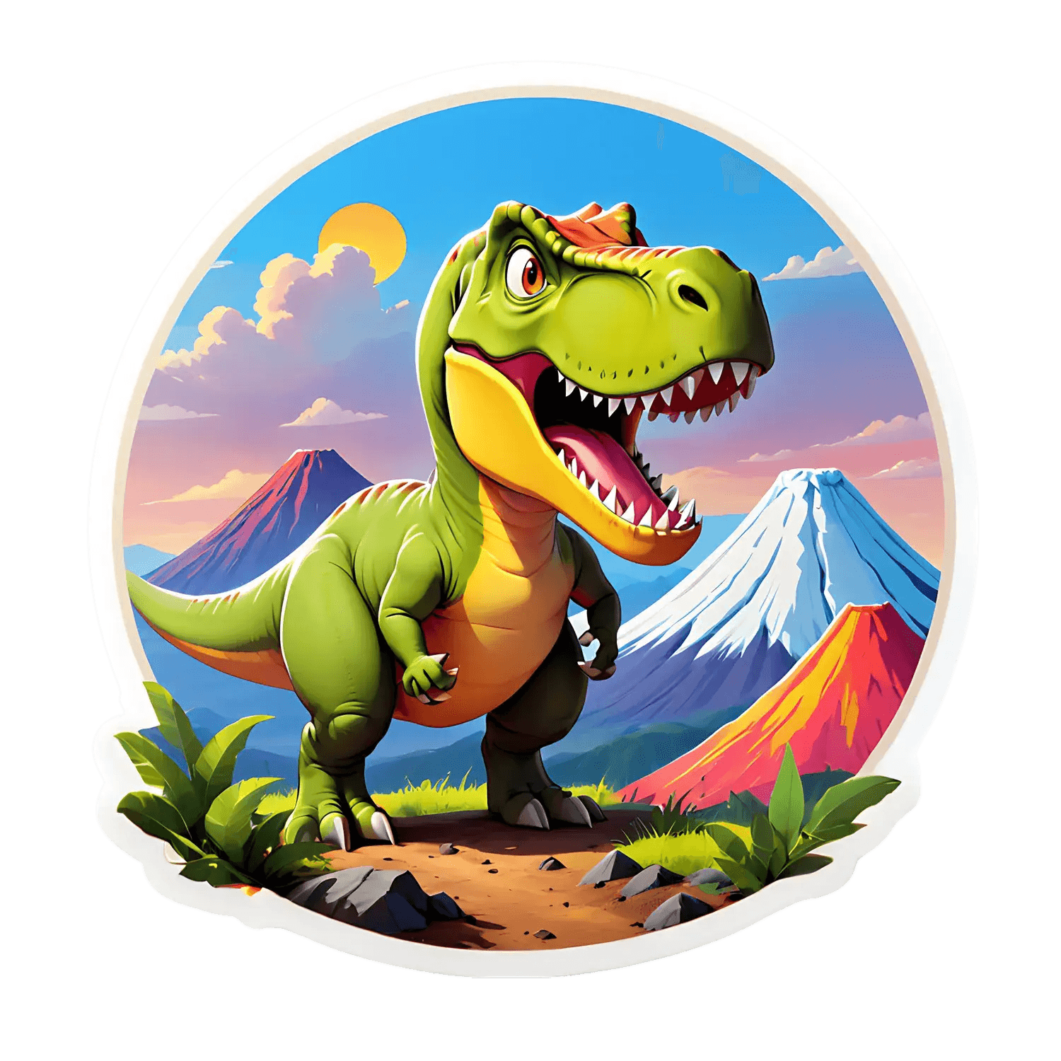 Dinosaur Adventure - UV Sticker - Heat Press Transfer