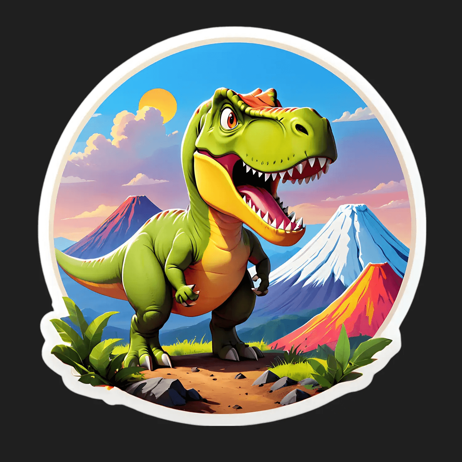 Dinosaur Adventure - UV Sticker - Heat Press Transfer