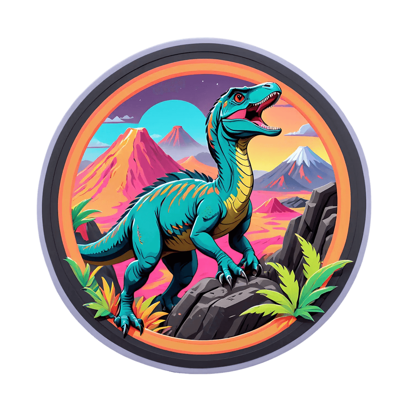 Dinosaur Adventure - UV Sticker - Heat Press Transfer