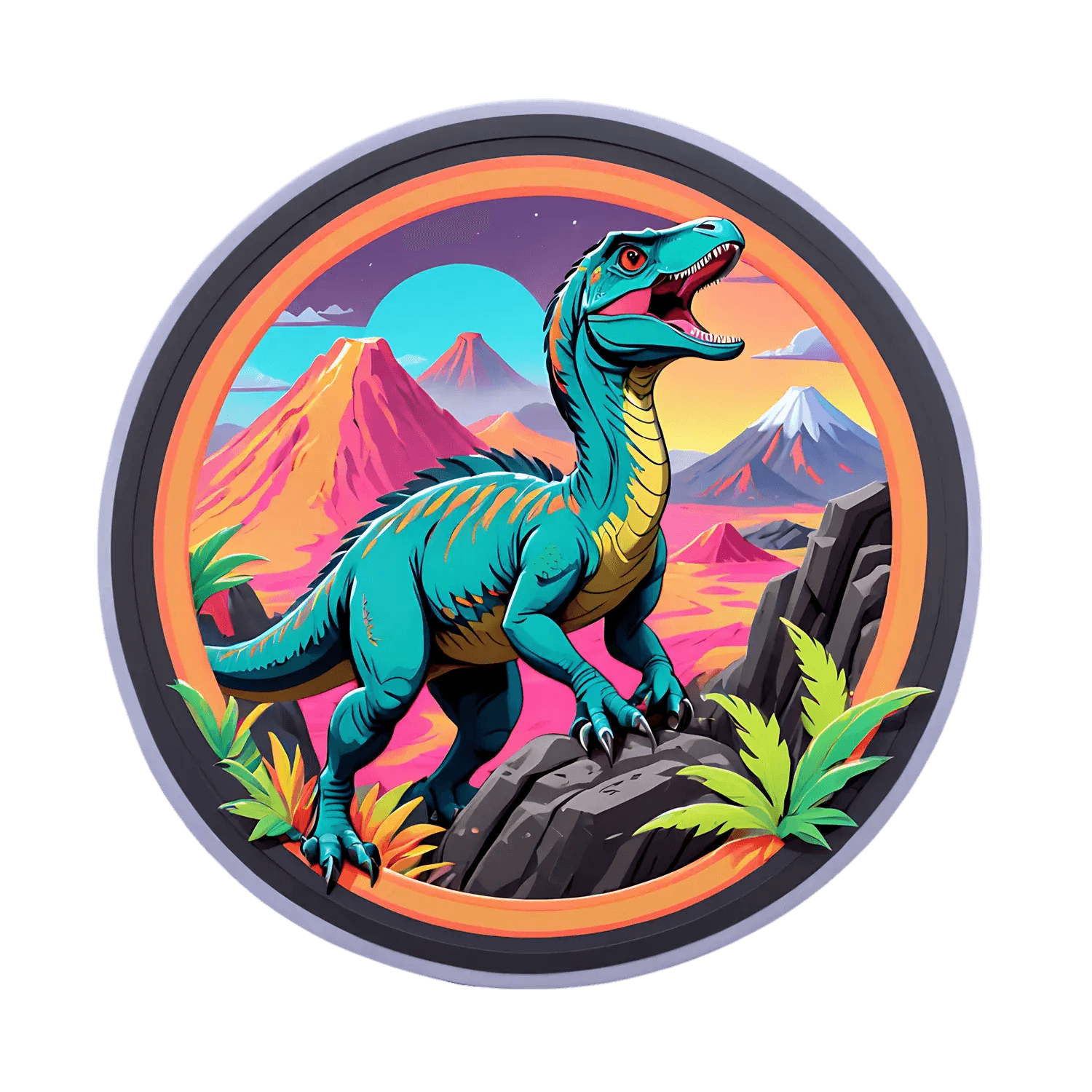 Dinosaur Adventure - UV Sticker - Heat Press Transfer