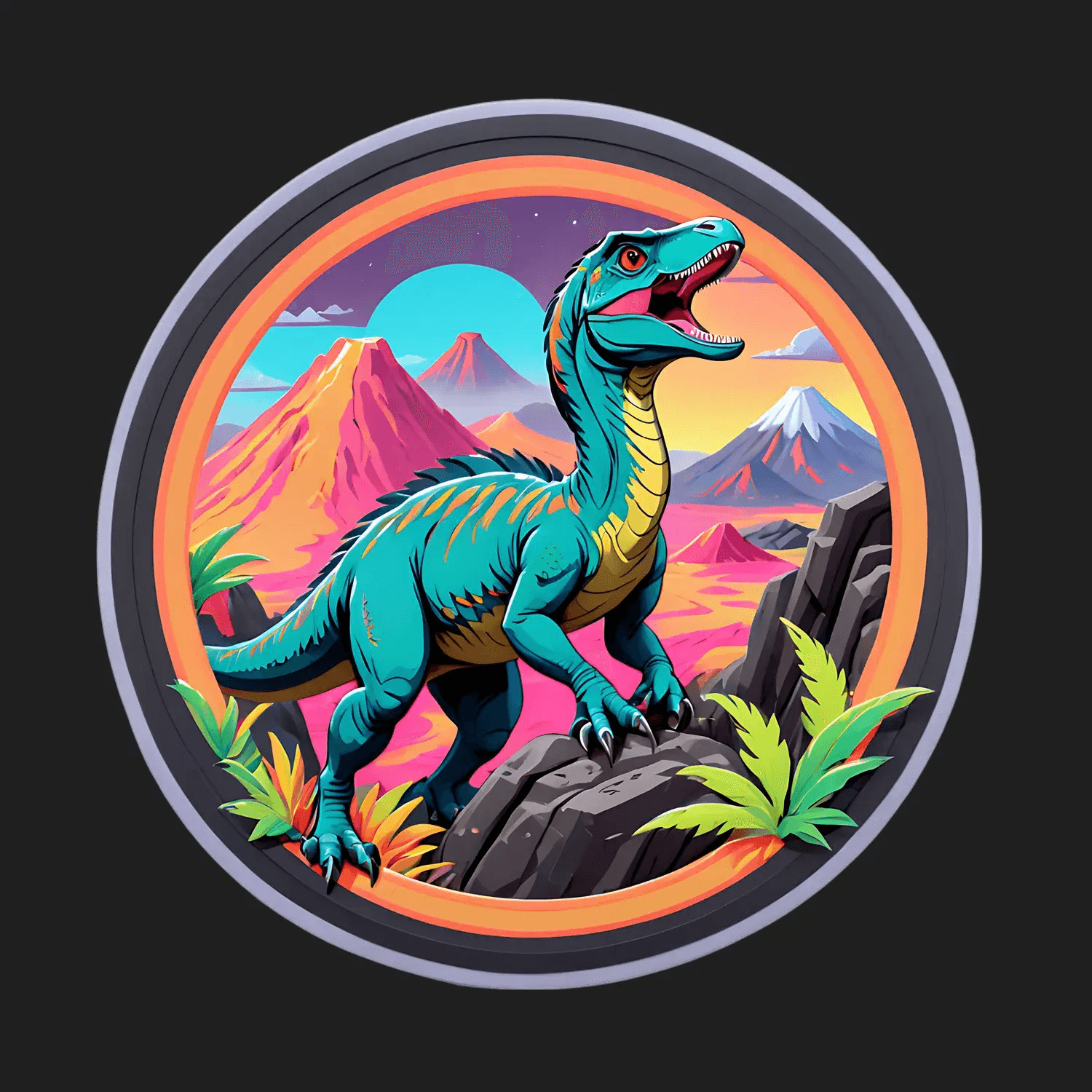 Dinosaur Adventure - UV Sticker - Heat Press Transfer