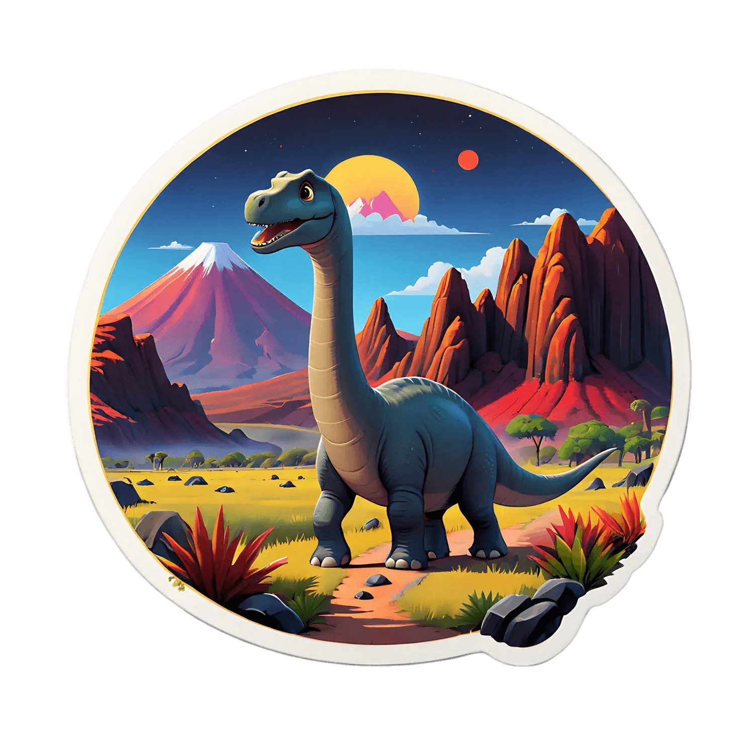 Dinosaur Adventure - UV Sticker - Heat Press Transfer