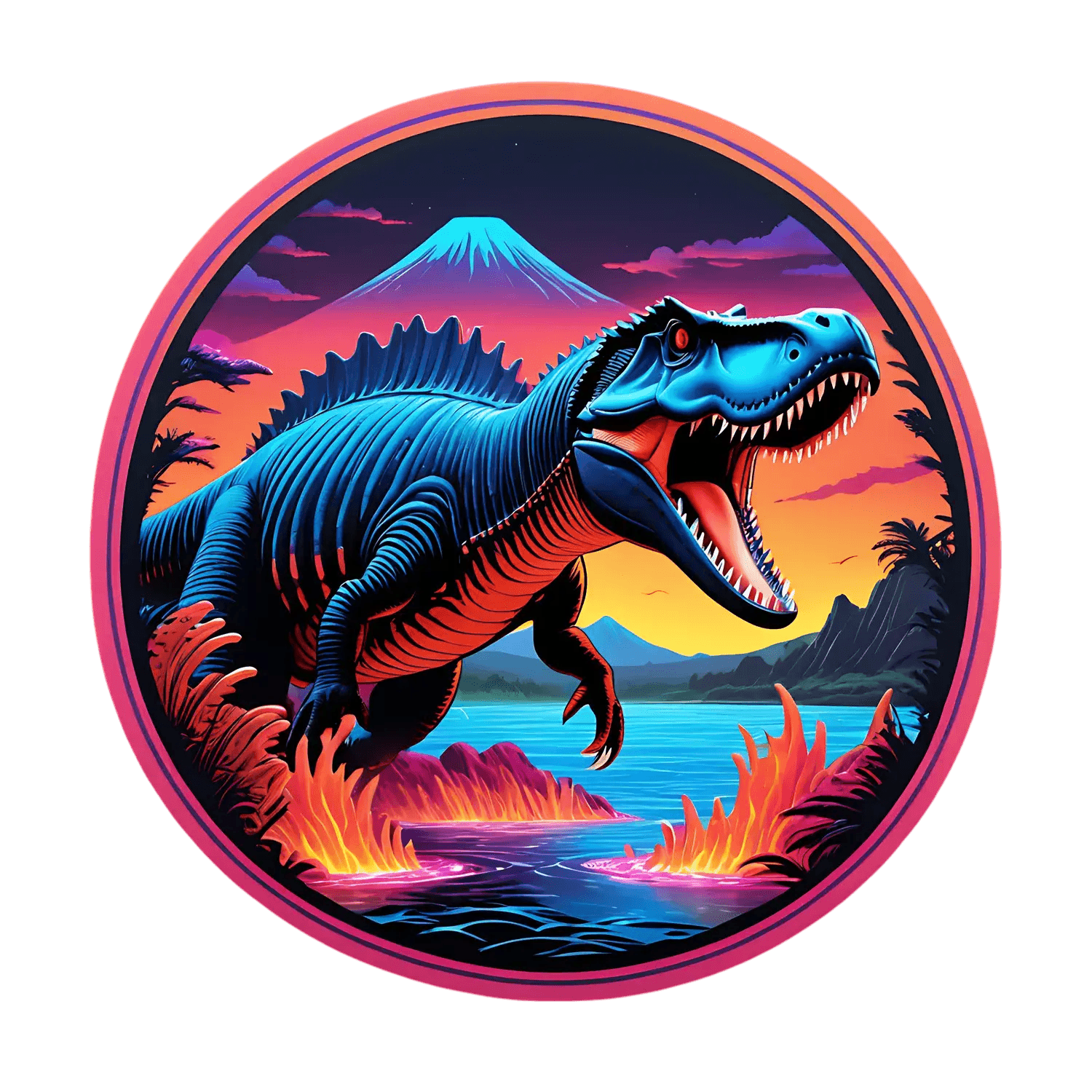 Dinosaur Adventure - Vibrant UV Sticker - Heat Press Transfer
