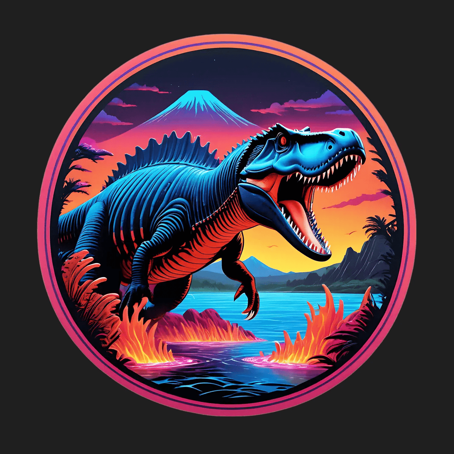 Dinosaur Adventure - Vibrant UV Sticker - Heat Press Transfer