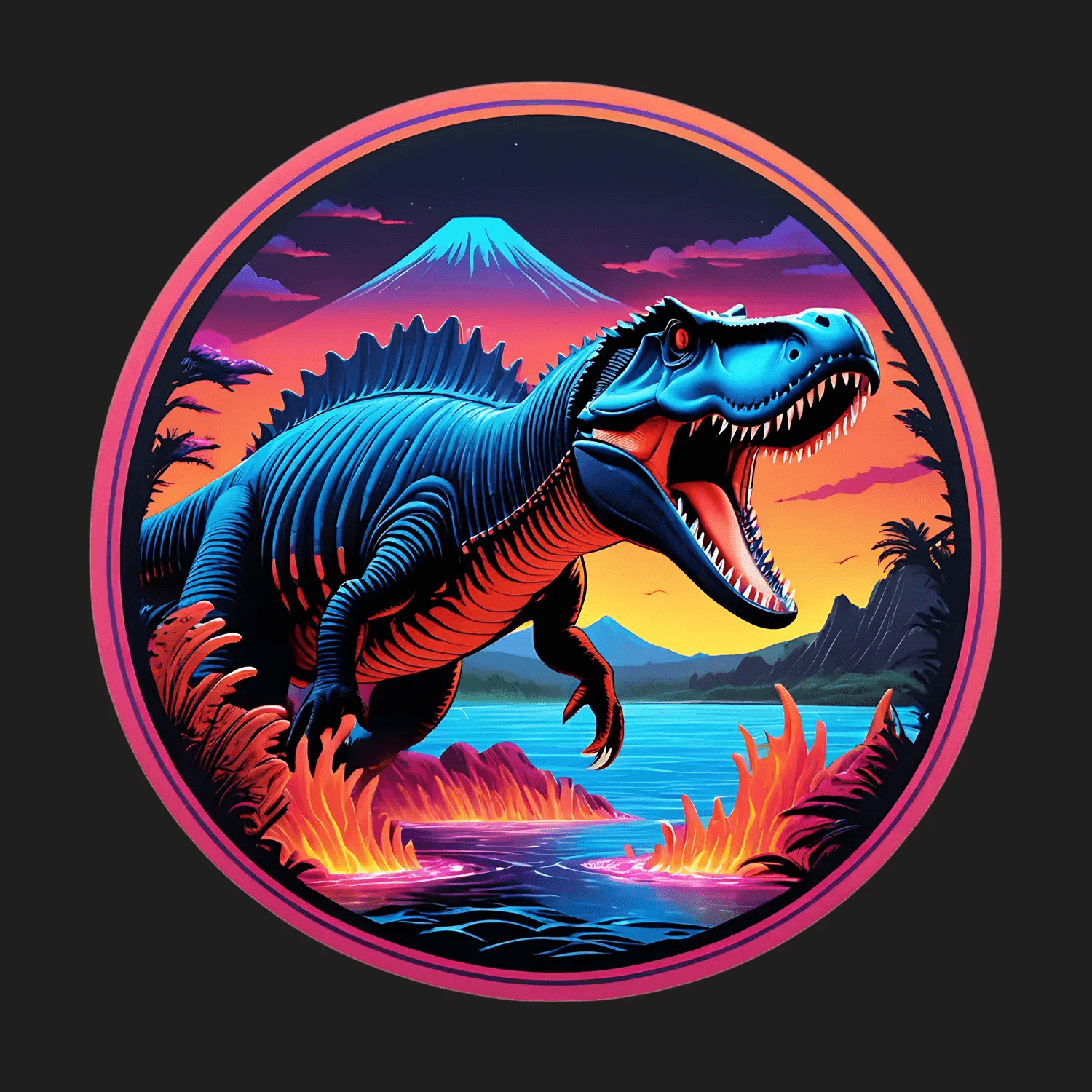 Dinosaur Adventure - Vibrant UV Sticker - Heat Press Transfer