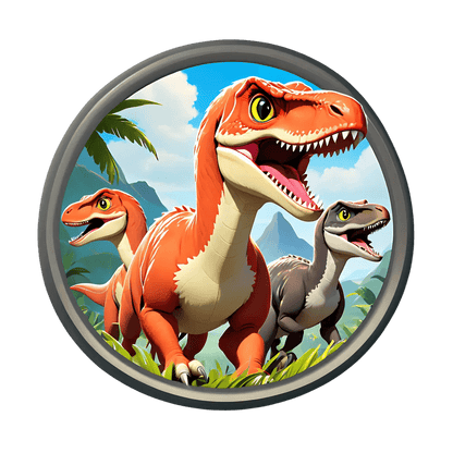 Dinosaur Adventures - UV DTF Sticker - Heat Press Transfer