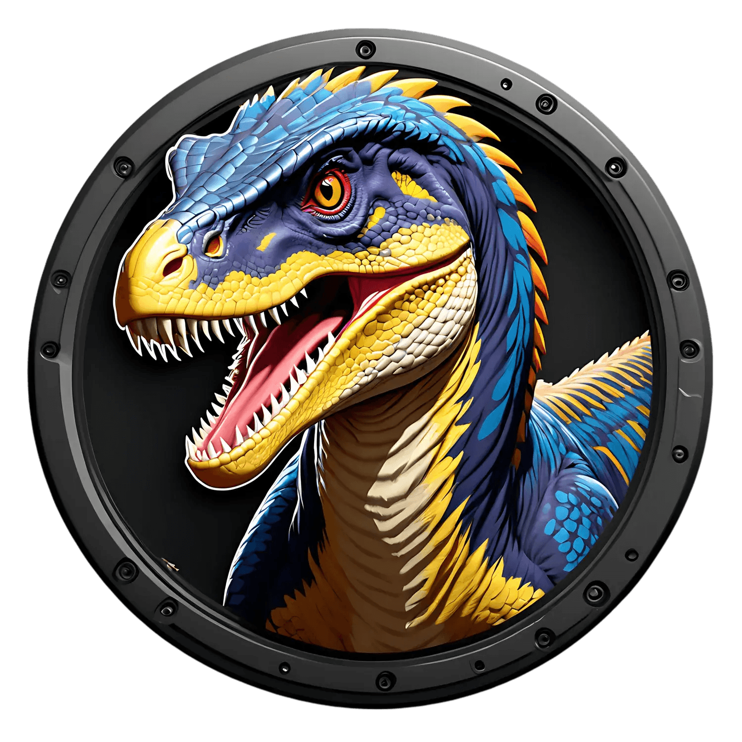 Dinosaur Art - High-Quality Sticker - Heat Press Transfer