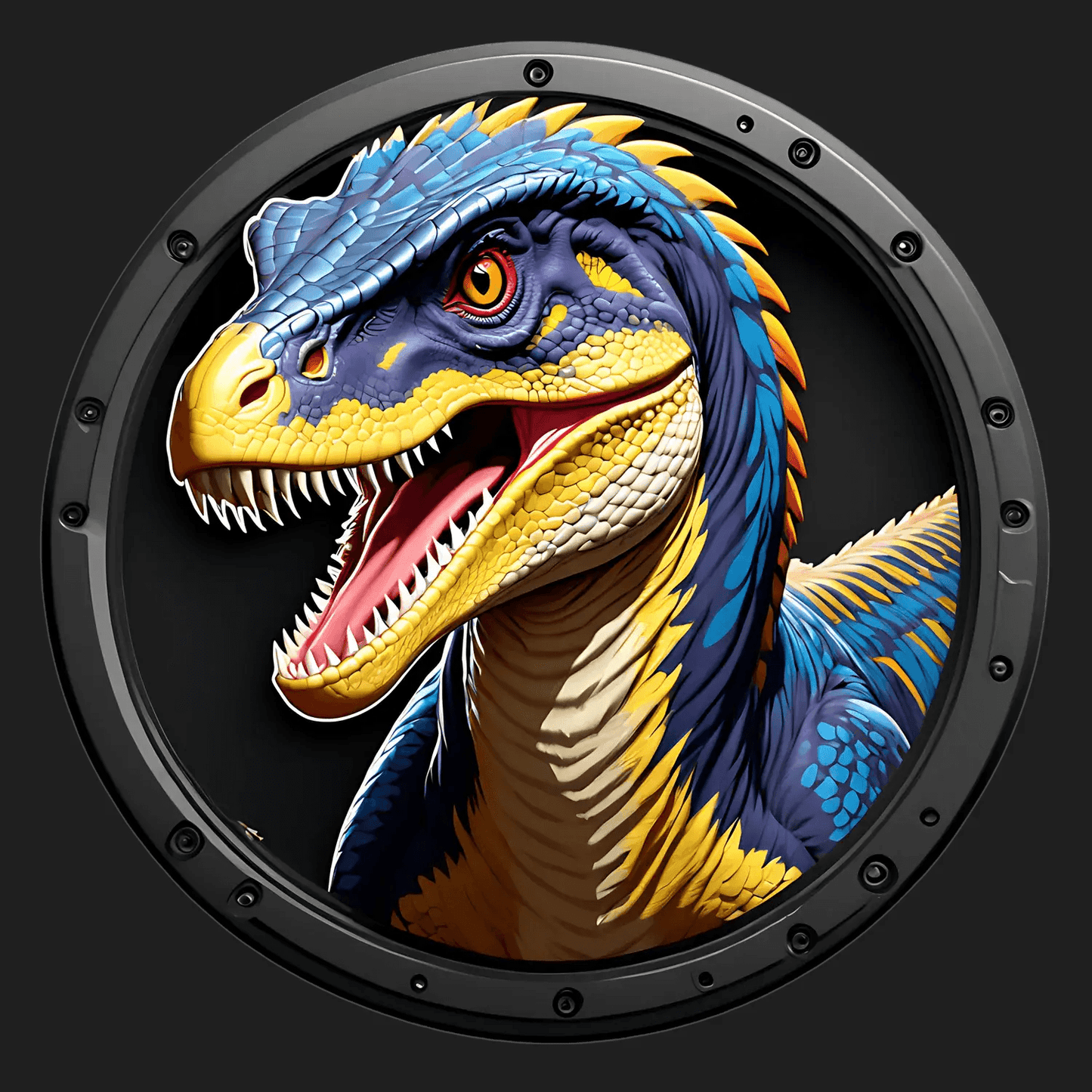 Dinosaur Art - High-Quality Sticker - Heat Press Transfer