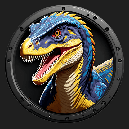 Dinosaur Art - High-Quality Sticker - Heat Press Transfer