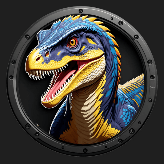 Dinosaur Art - High-Quality Sticker - Heat Press Transfer