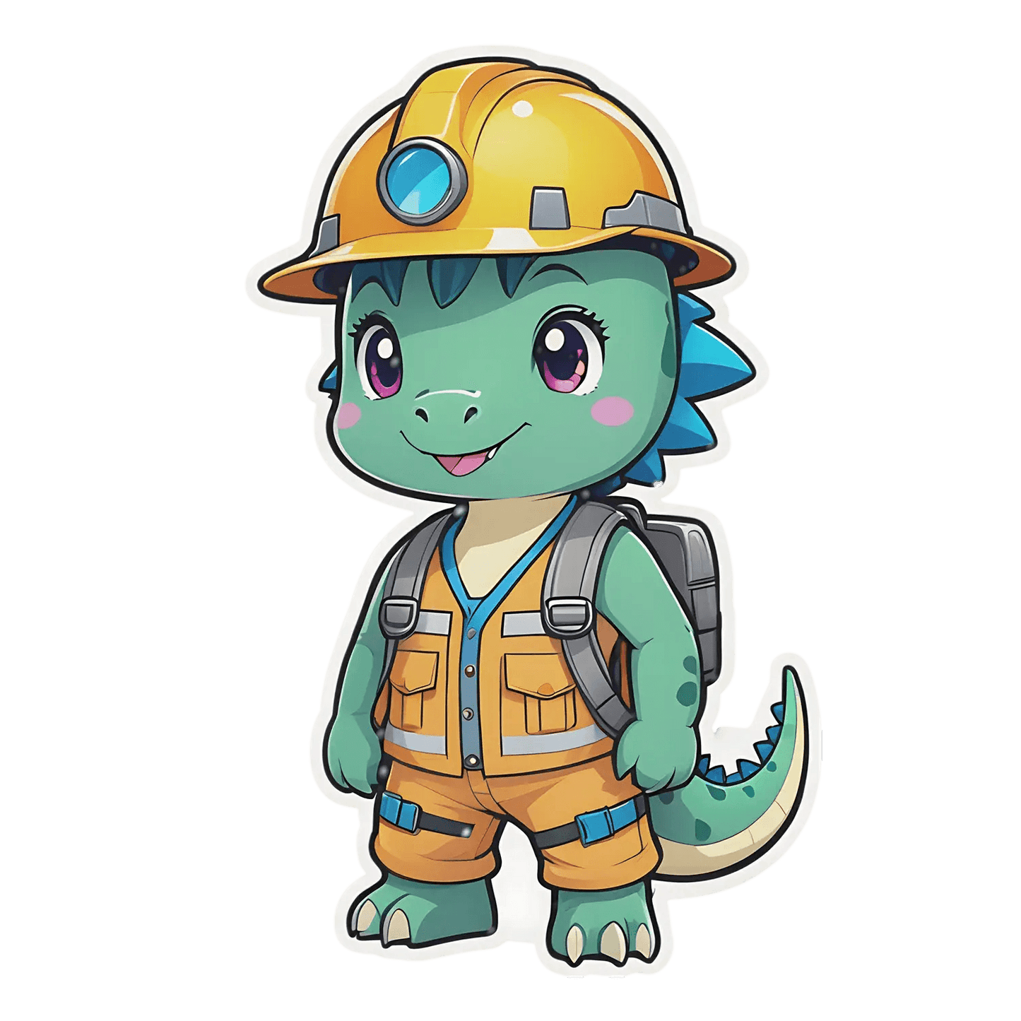 Dinosaur Constructor - Kids Sticker - Heat Press Transfer