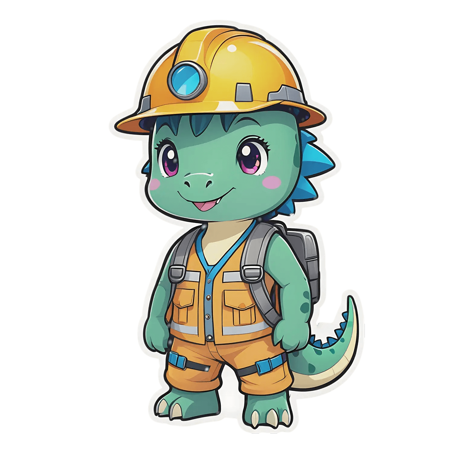 Dinosaur Constructor - Kids Sticker - Heat Press Transfer