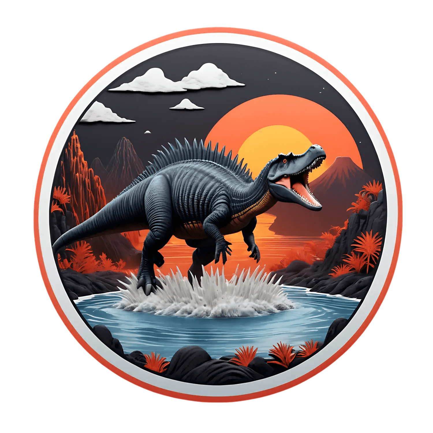 Dinosaur Decal - Sticker - Heat Press Transfer