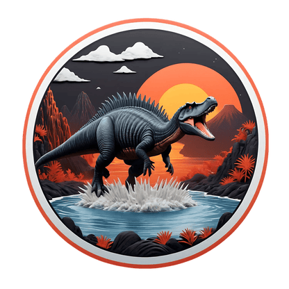 Dinosaur Decal - Sticker - Heat Press Transfer