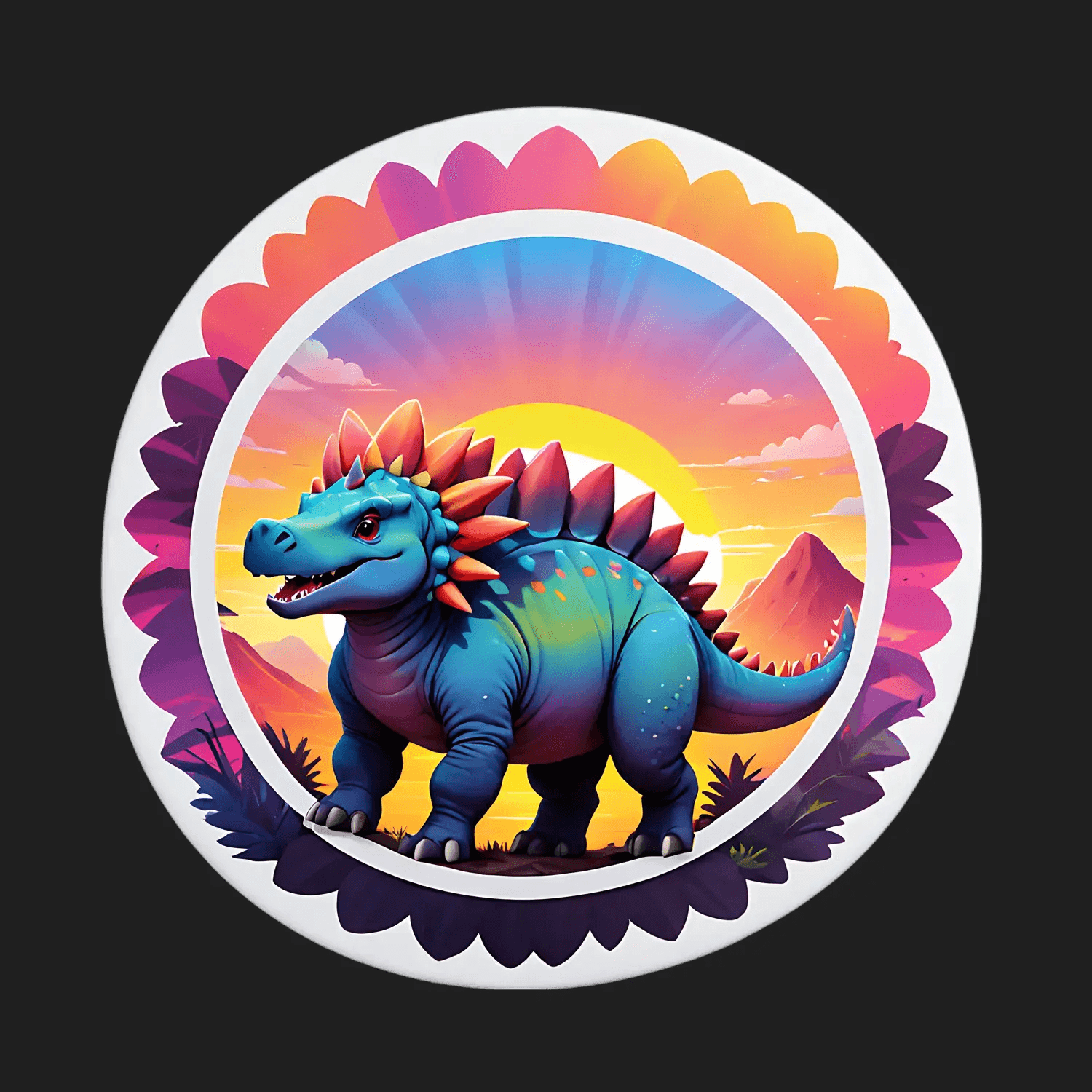 Dinosaur Decal - Sticker - Heat Press Transfer