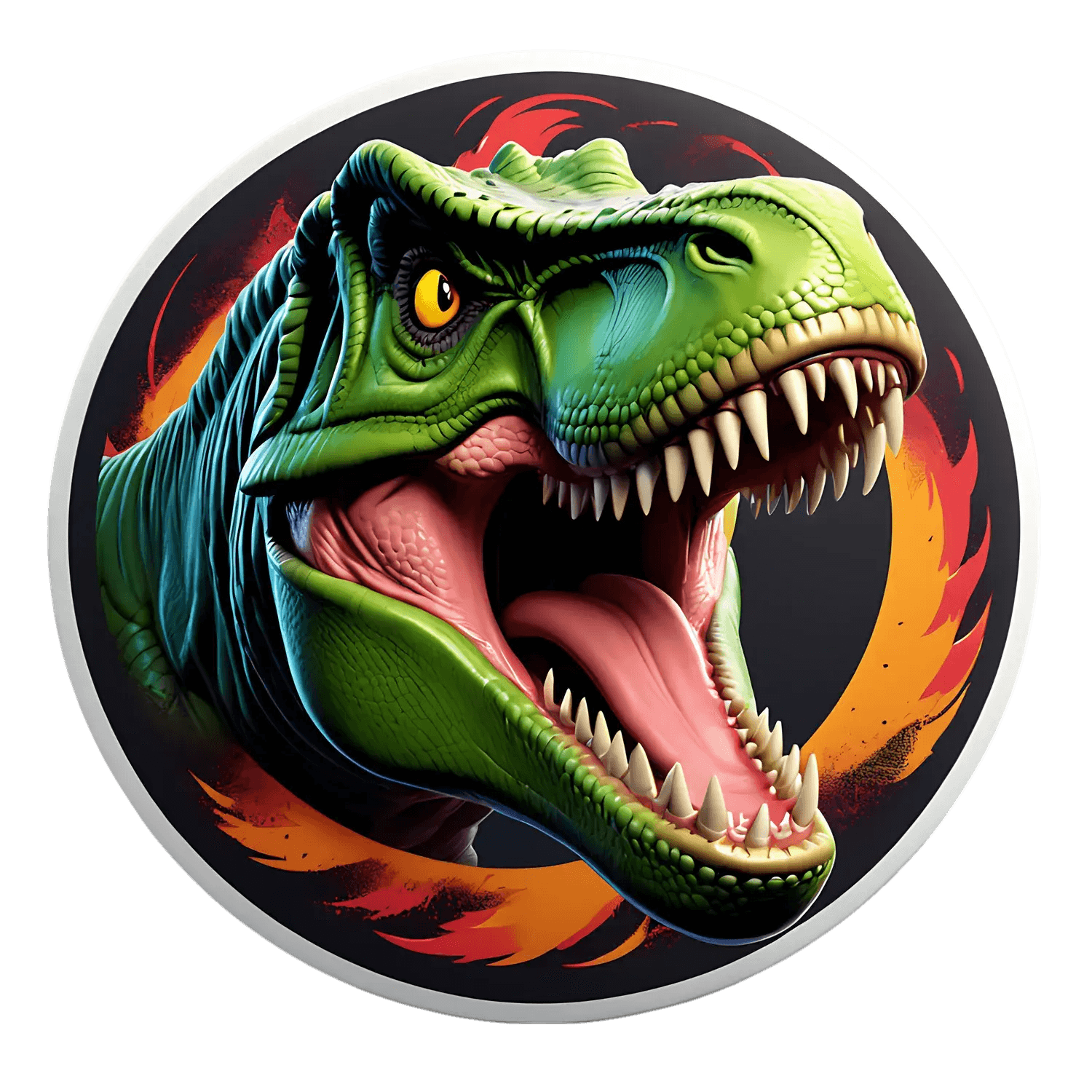 Dinosaur Decal - UV DTF Sticker - Heat Press Transfer