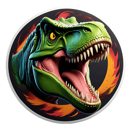 Dinosaur Decal - UV DTF Sticker - Heat Press Transfer