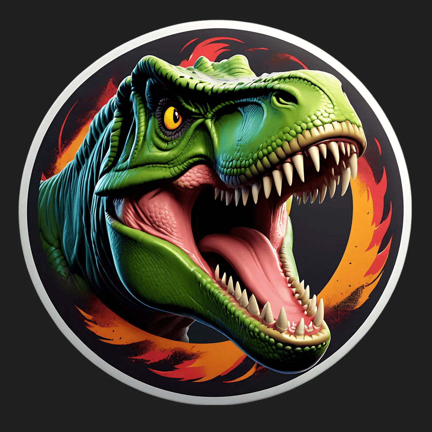 Dinosaur Decal - UV DTF Sticker - Heat Press Transfer