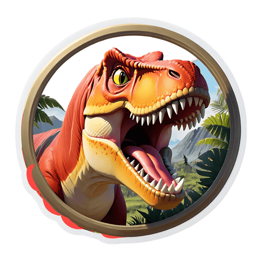 Dinosaur Decal - Vibrant UV Sticker - Heat Press Transfer