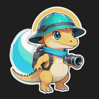 Dinosaur Explorer - Cute Sticker - Heat Press Transfer