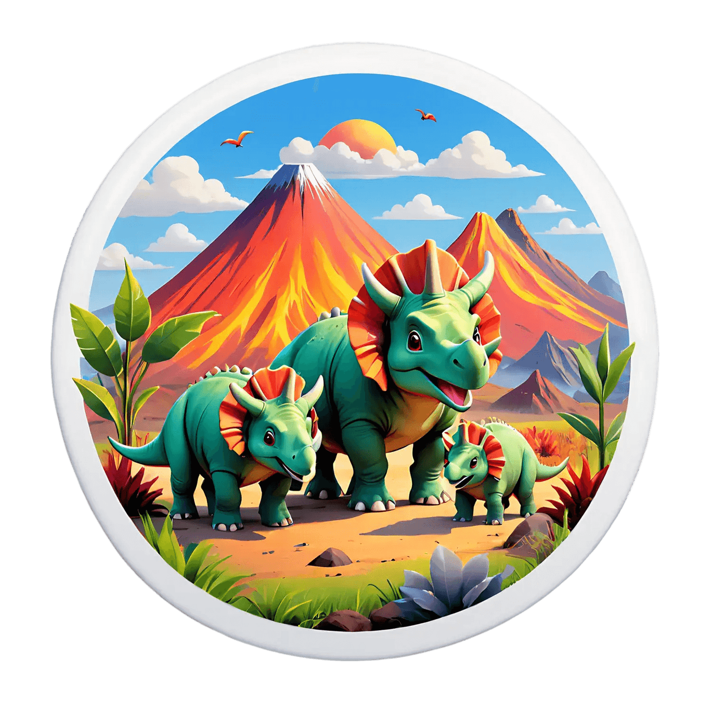 Dinosaur Family - Sticker - Heat Press Transfer