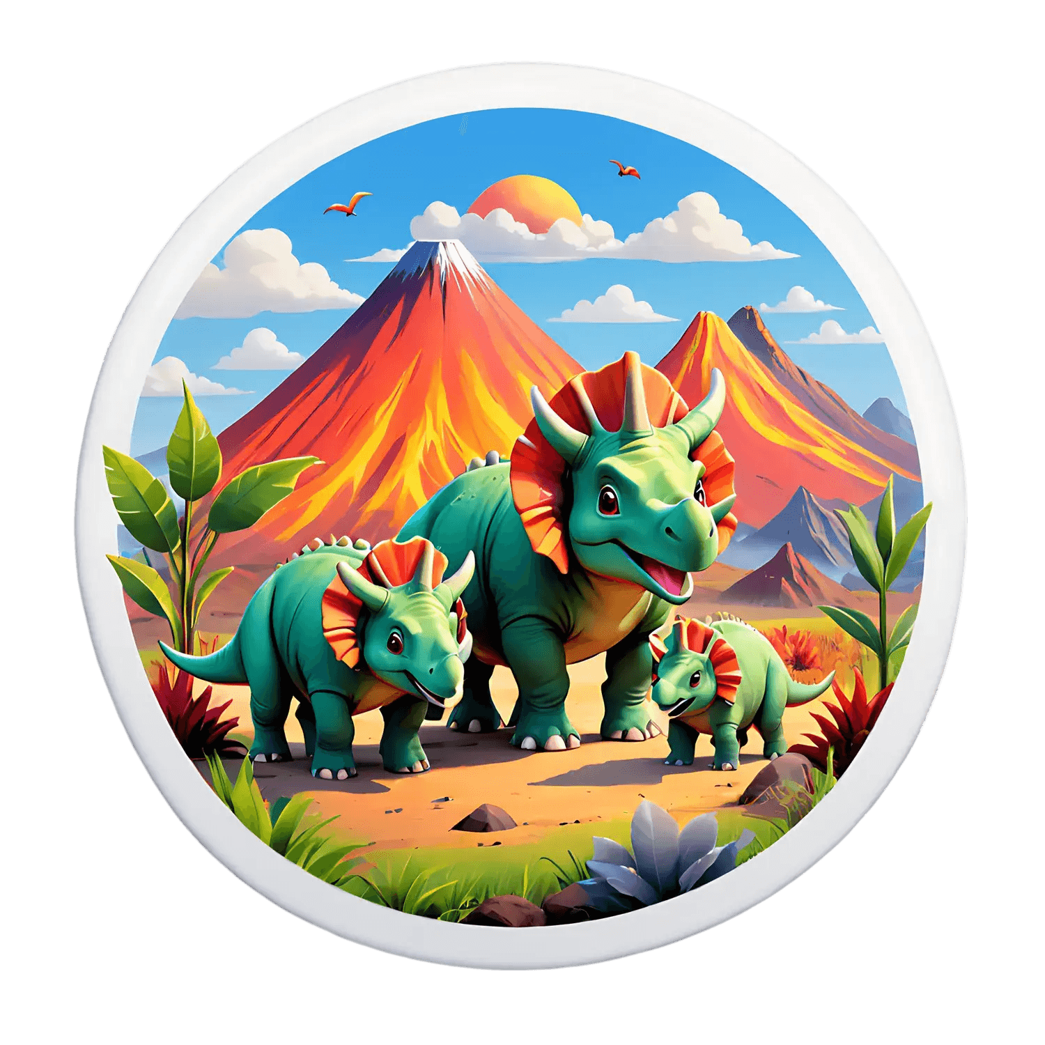 Dinosaur Family - Sticker - Heat Press Transfer