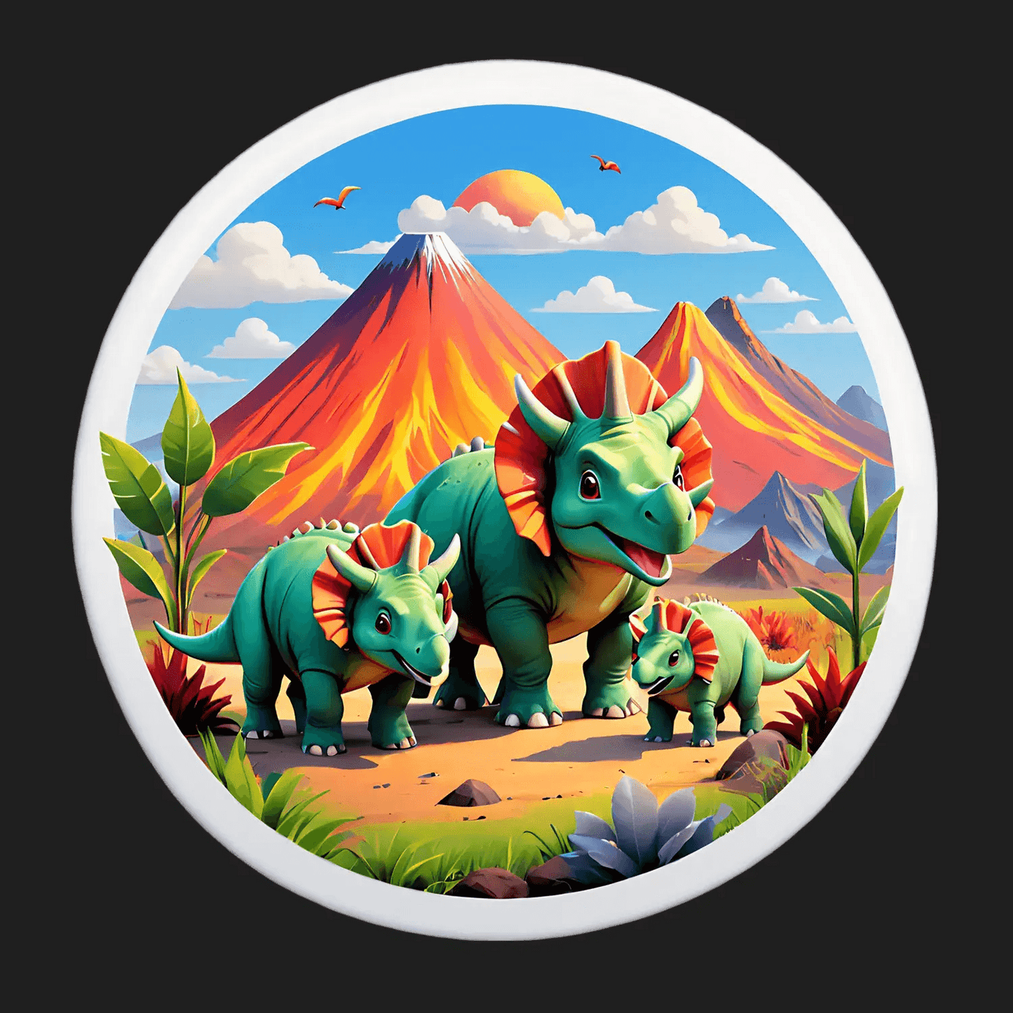 Dinosaur Family - Sticker - Heat Press Transfer