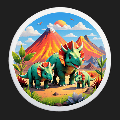 Dinosaur Family - Sticker - Heat Press Transfer