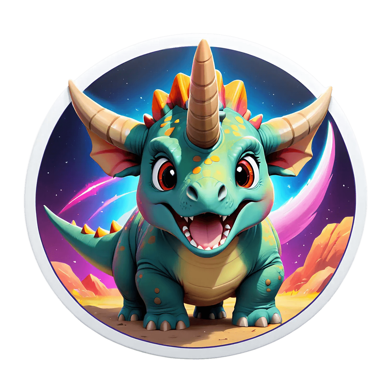 Dinosaur Fantasy - Sticker - Heat Press Transfer