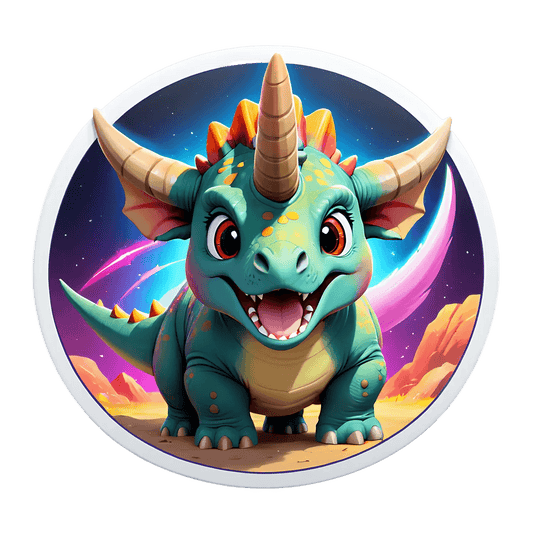 Dinosaur Fantasy - Sticker - Heat Press Transfer