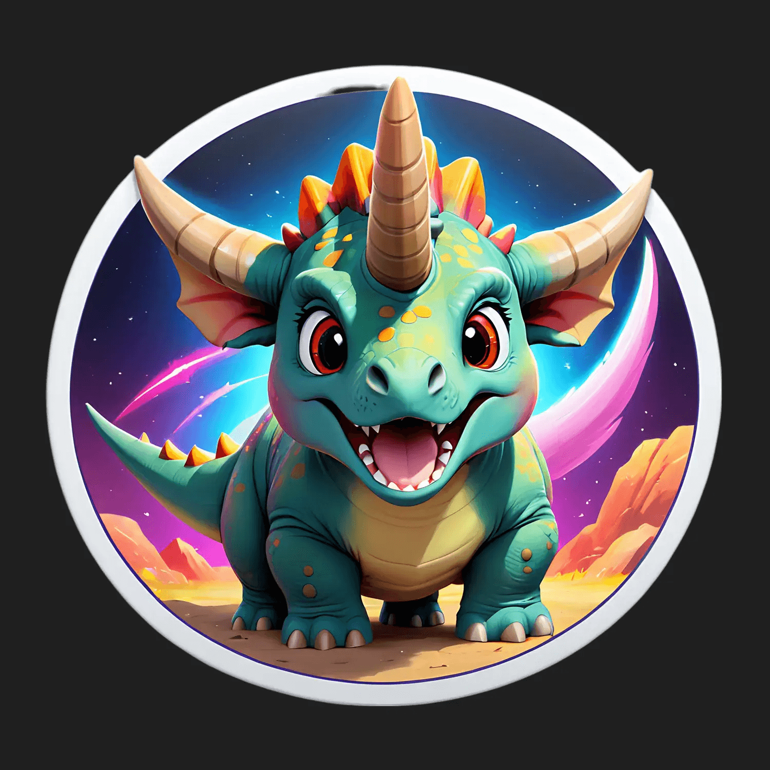 Dinosaur Fantasy - Sticker - Heat Press Transfer