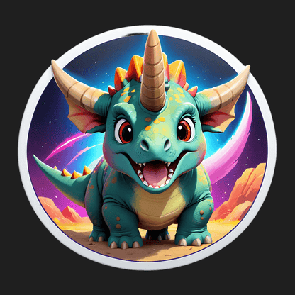 Dinosaur Fantasy - Sticker - Heat Press Transfer