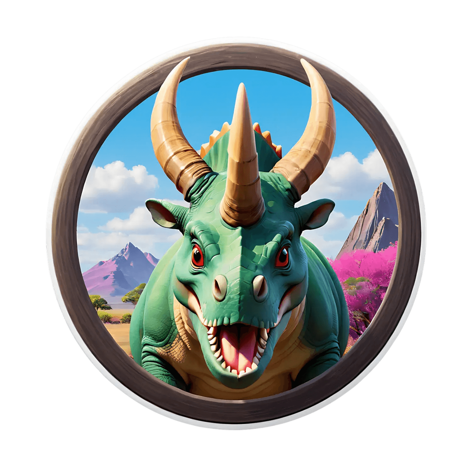 Dinosaur Fantasy - UV DTF Sticker - Heat Press Transfer