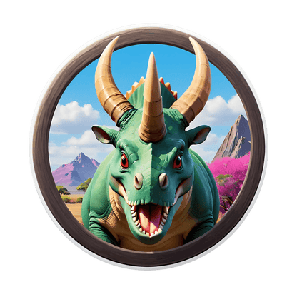 Dinosaur Fantasy - UV DTF Sticker - Heat Press Transfer