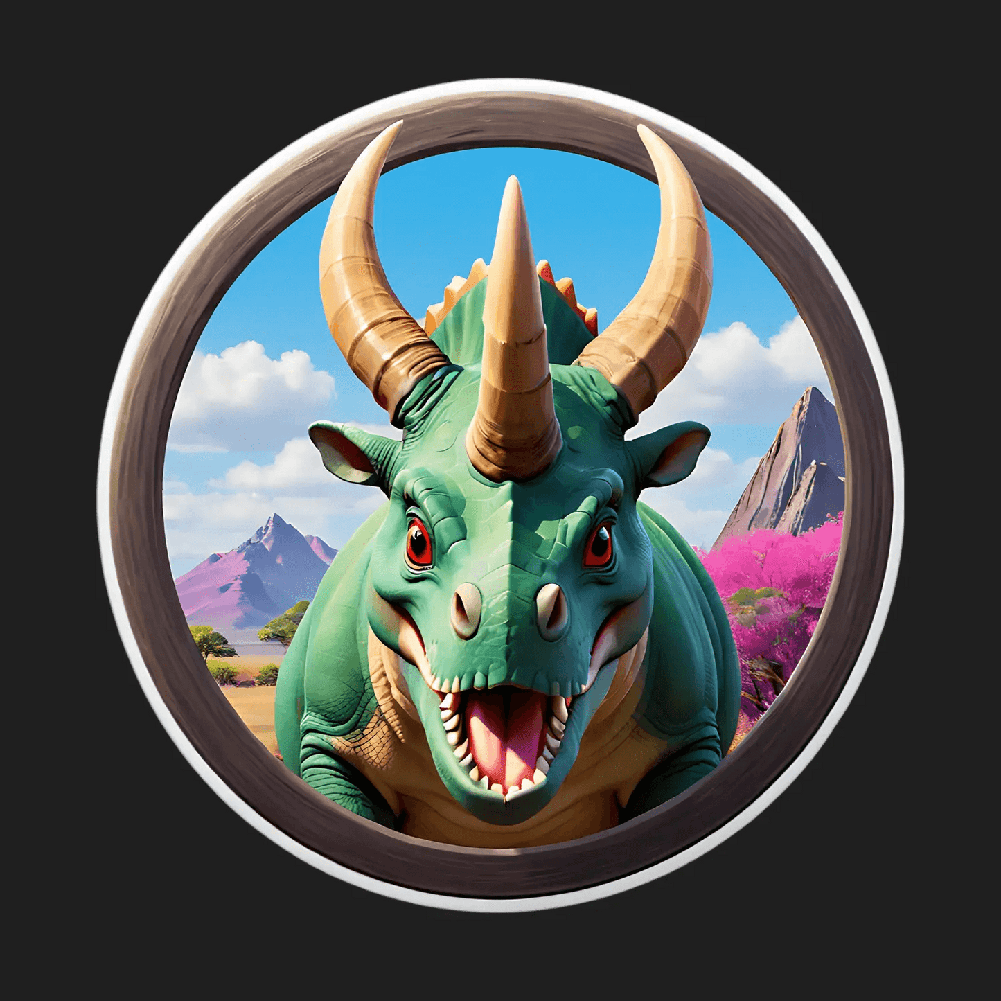 Dinosaur Fantasy - UV DTF Sticker - Heat Press Transfer