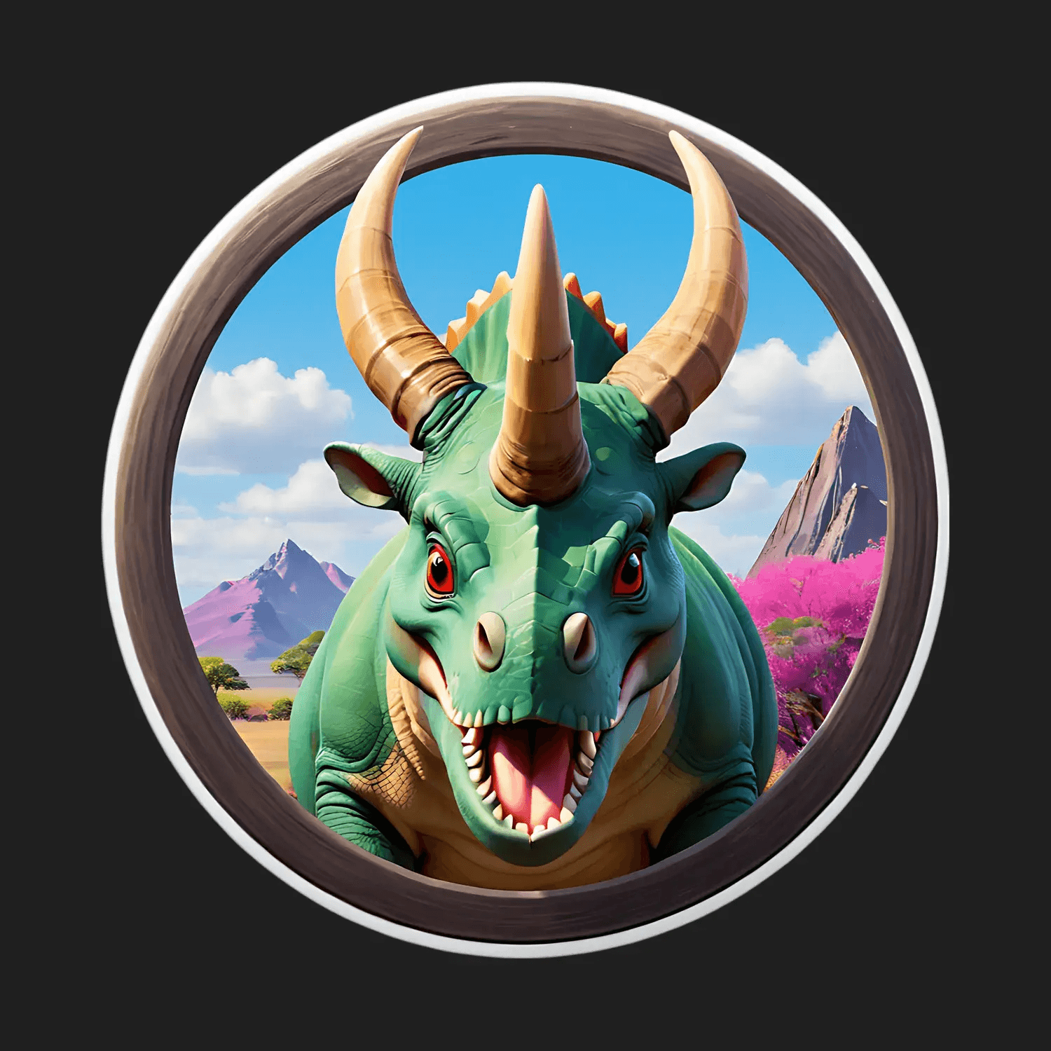 Dinosaur Fantasy - UV DTF Sticker - Heat Press Transfer