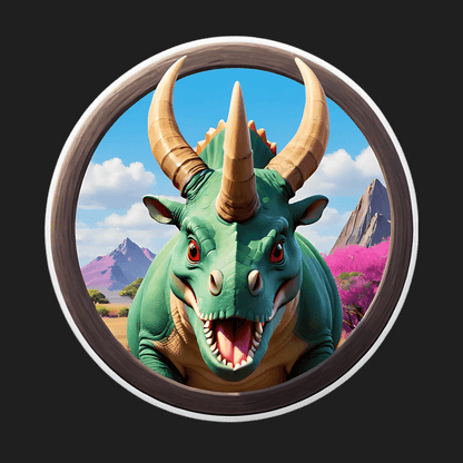 Dinosaur Fantasy - UV DTF Sticker - Heat Press Transfer