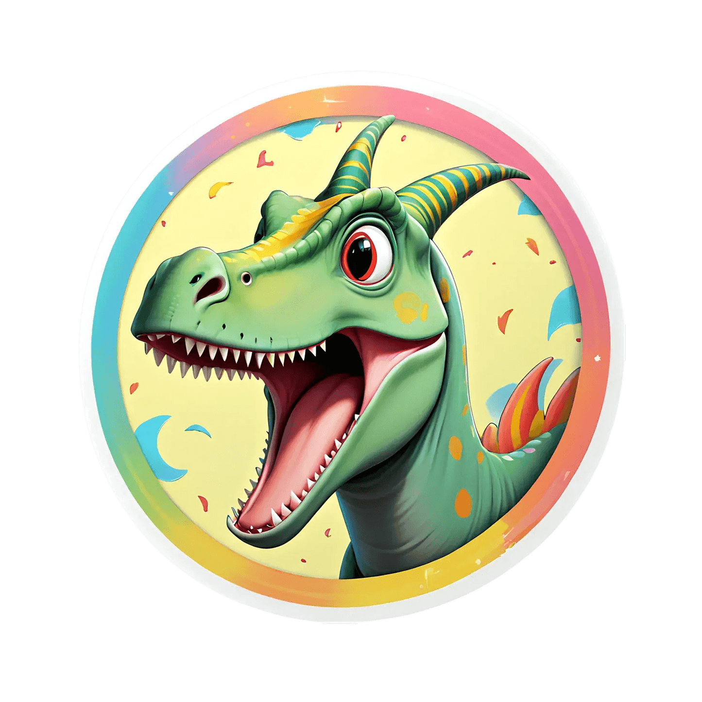 Dinosaur Fun - Colorful Sticker - Heat Press Transfer
