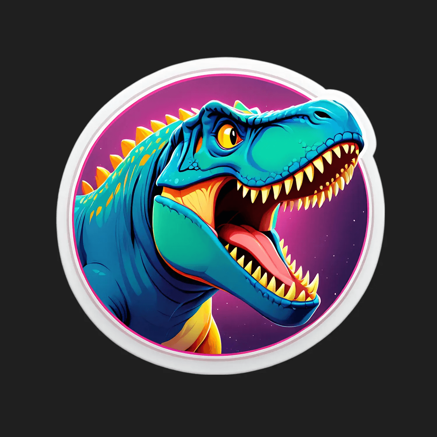 Dinosaur Galaxy - Sticker - Heat Press Transfer