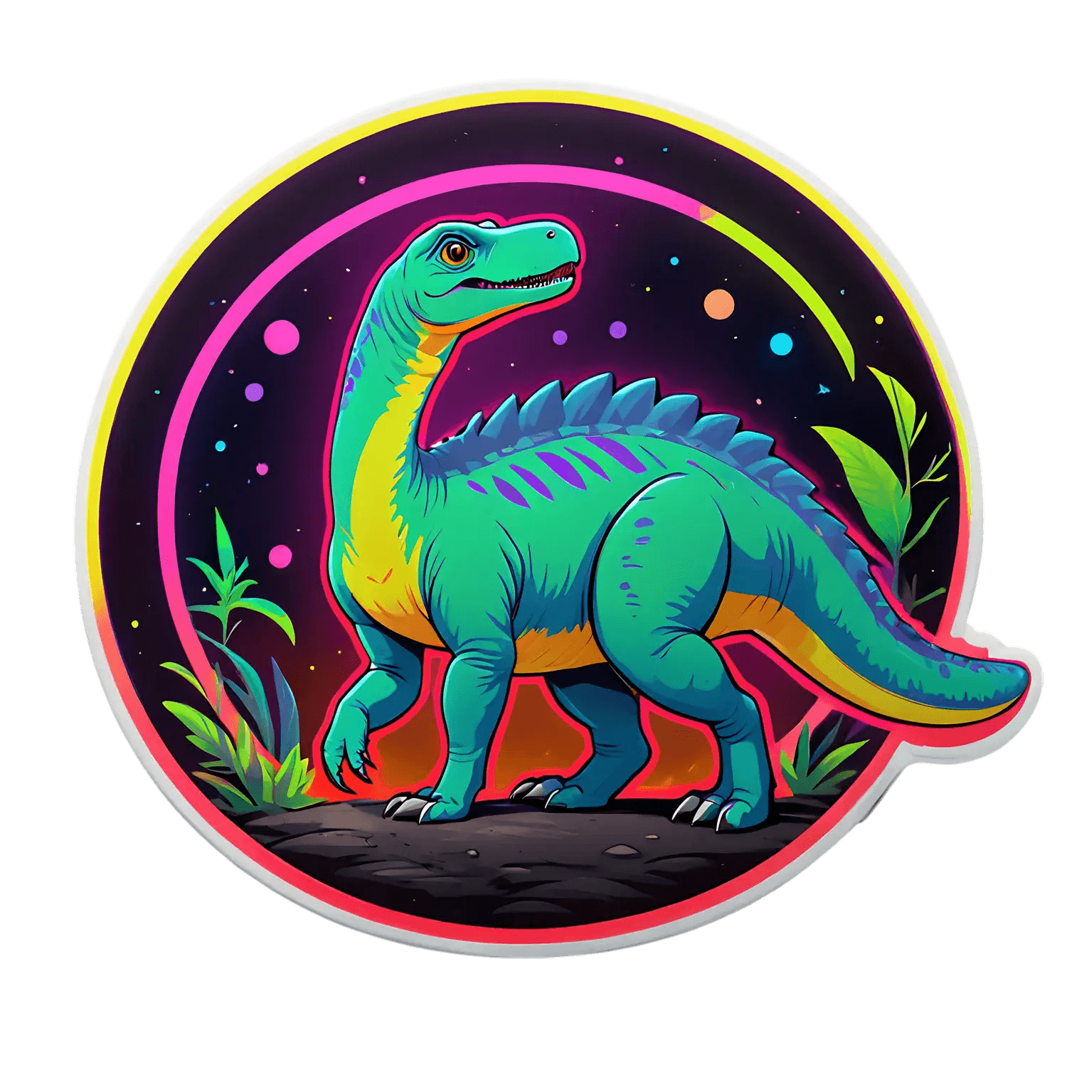 Dinosaur Galaxy - Sticker - Heat Press Transfer