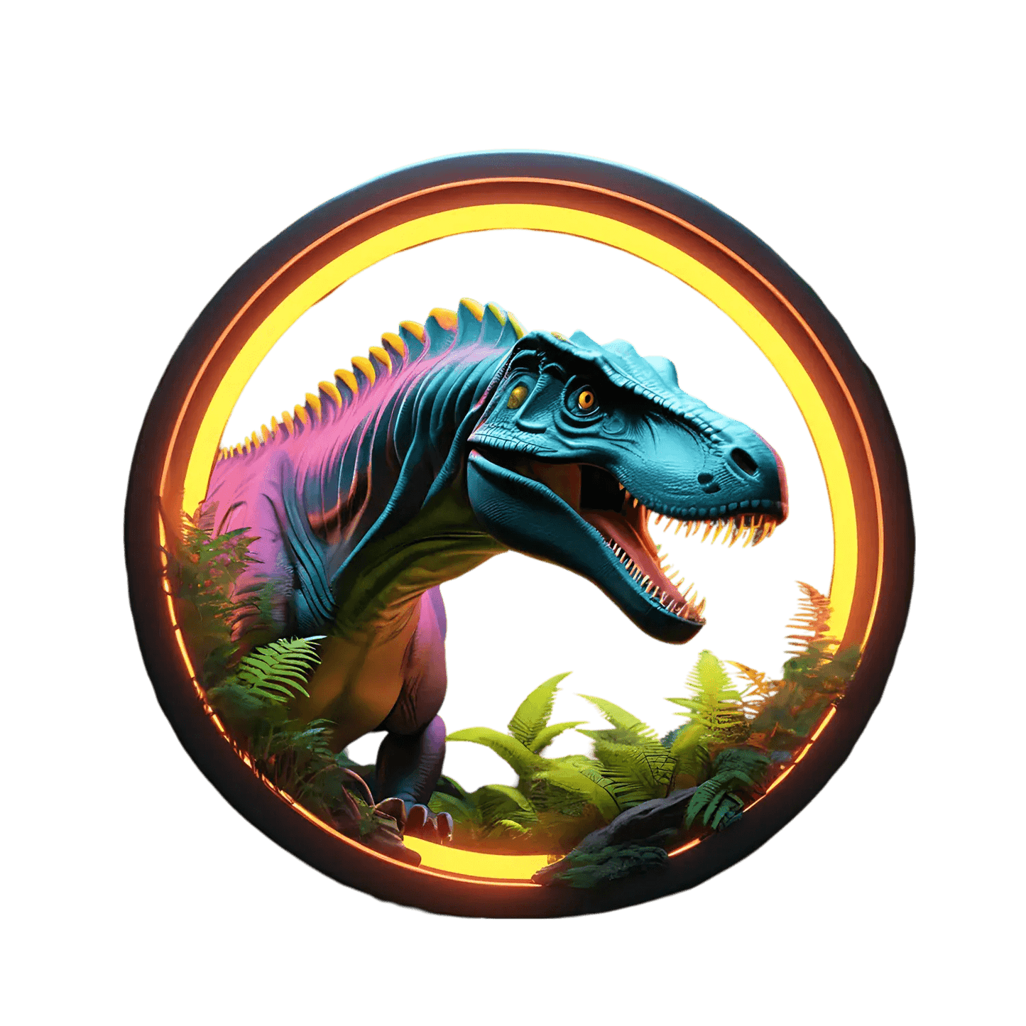 Dinosaur Glow - Sticker - Heat Press Transfer