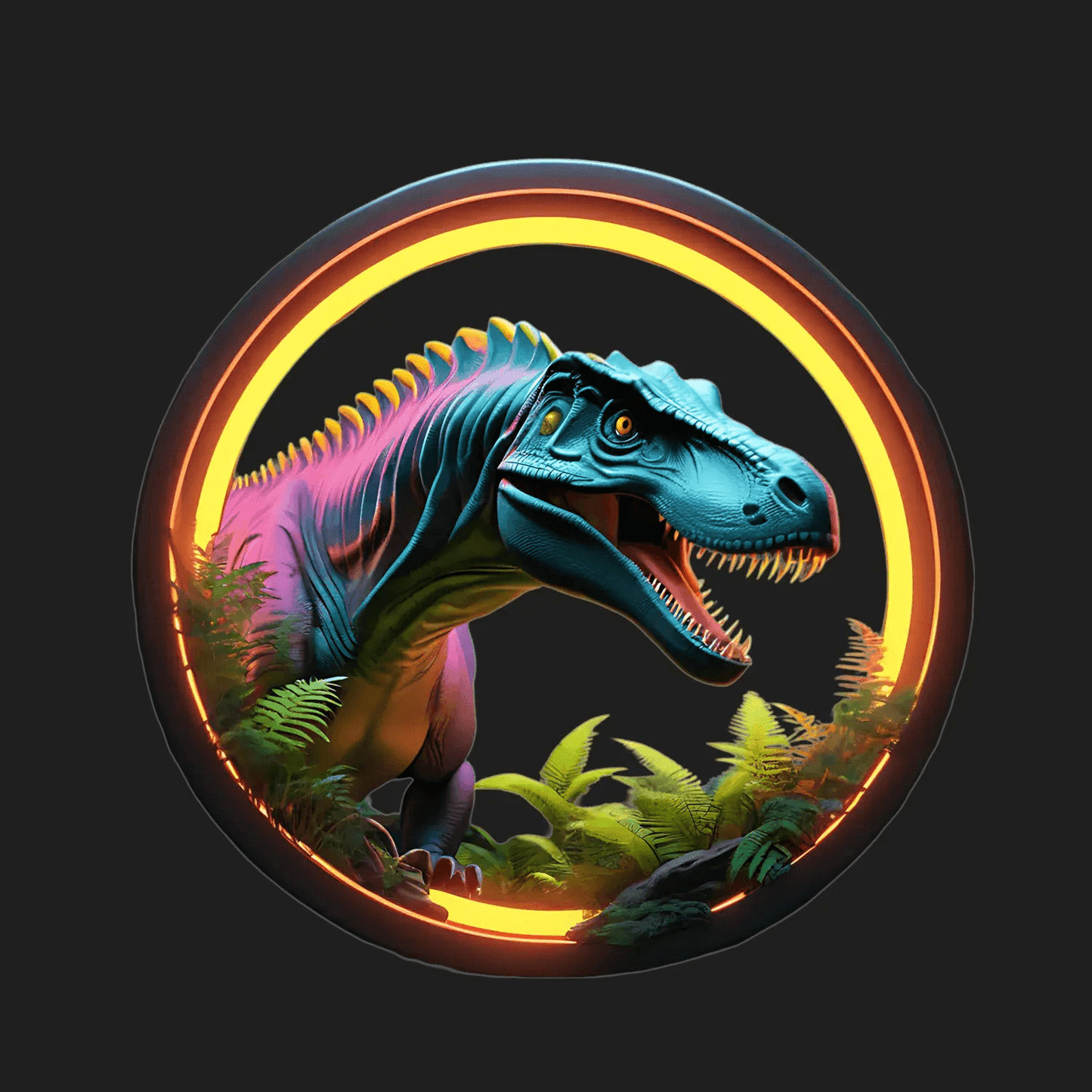 Dinosaur Glow - Sticker - Heat Press Transfer