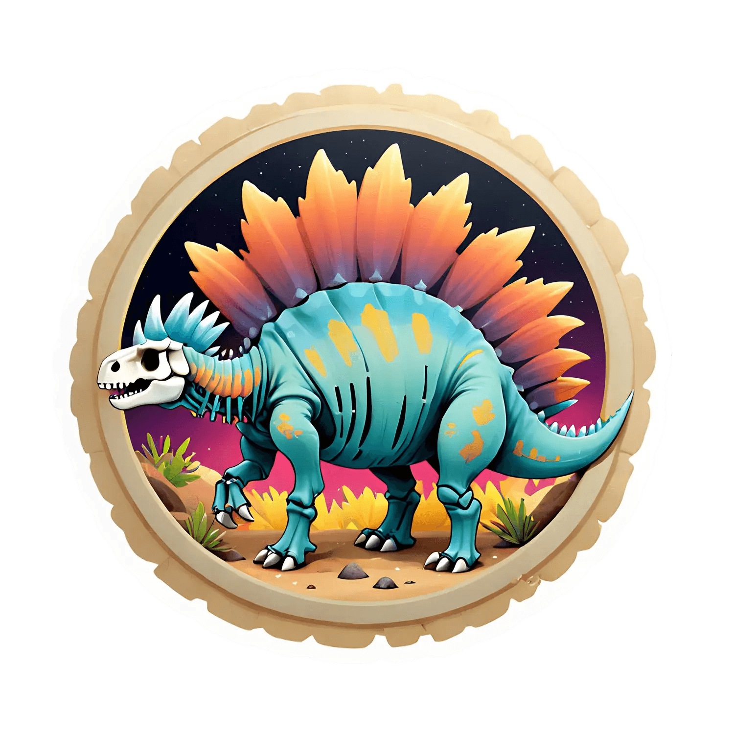 Dinosaur Glow - Sticker - Heat Press Transfer