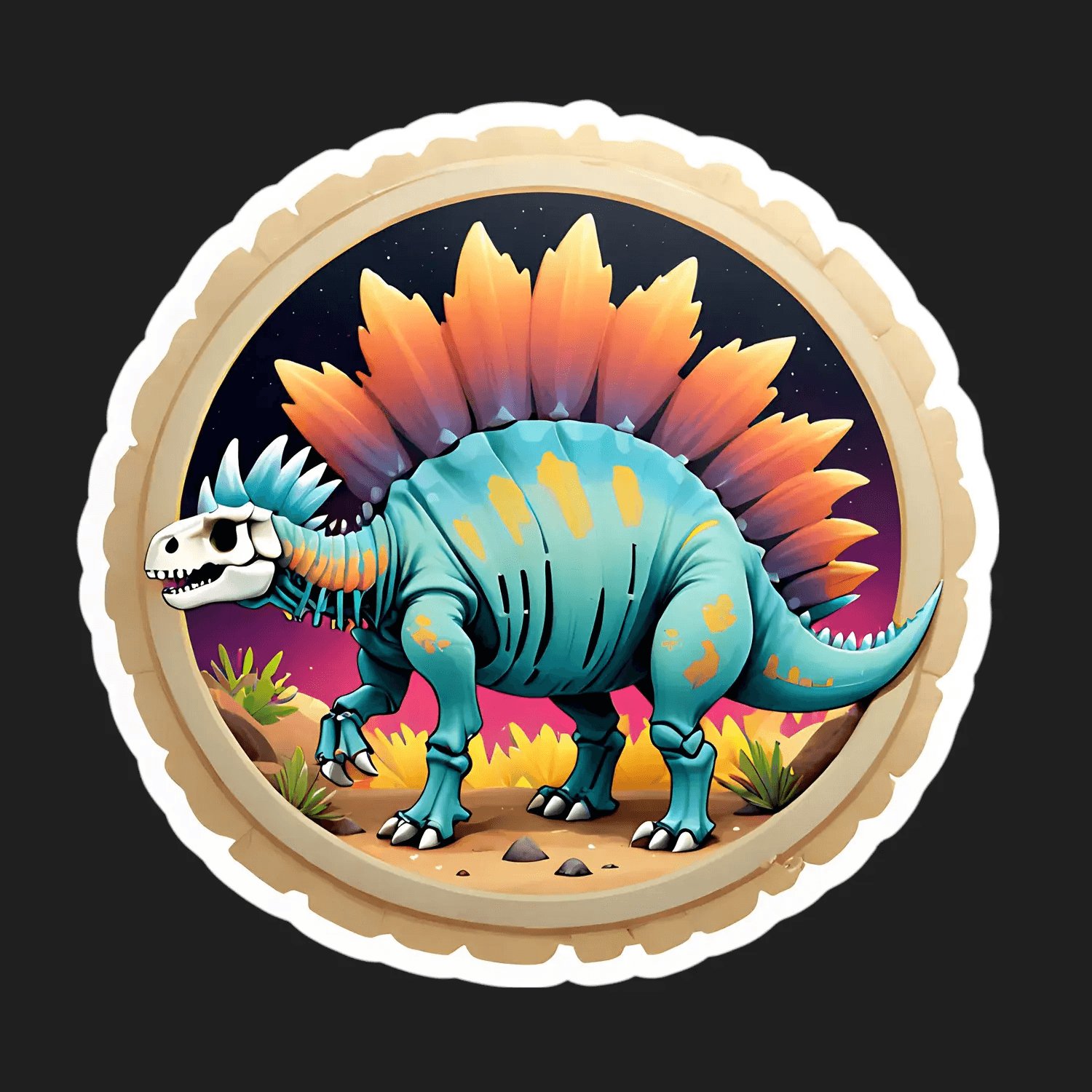 Dinosaur Glow - Sticker - Heat Press Transfer